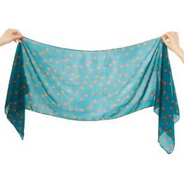 100% Poly Chiffon Scarf Handmade
