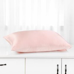 Zipper Silk Pillow Case