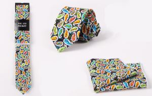 Promotional Woven Ties Printed Pocket Scarves