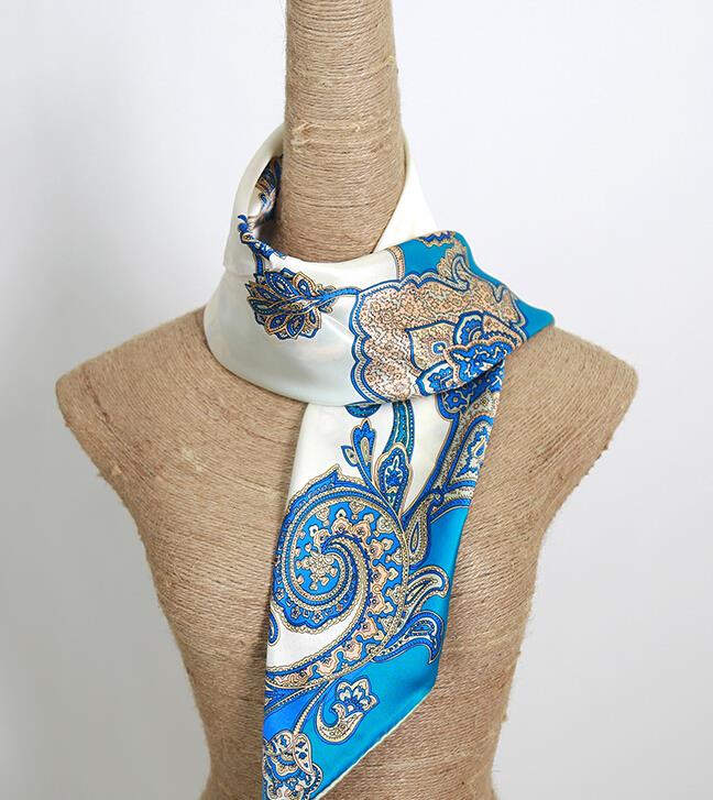 Logo 14mm Silk Satin 90*90cm OEM Scarves