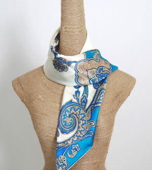 Logo 14mm Silk Satin 90*90cm OEM Scarves