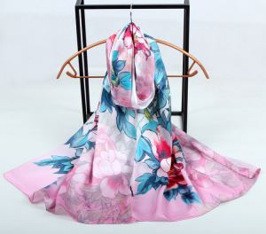 High Quality Custom 12mm Satin Silk Scarf