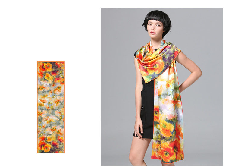 Customized Digital Printing Silk Scarves