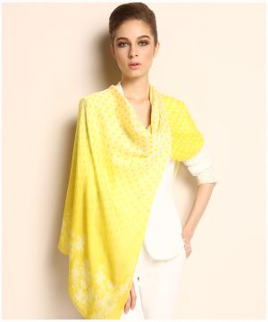 Printed Oblong Dots Silk Scarf Shawls