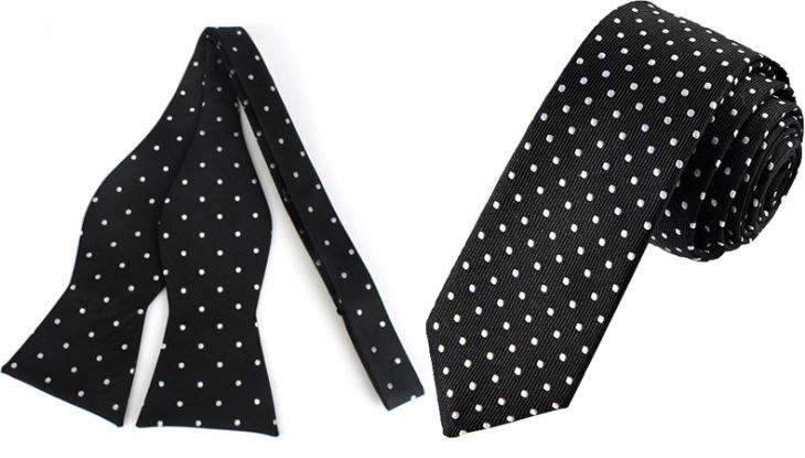 Polka Dot Tie Or Bow Ties For Men
