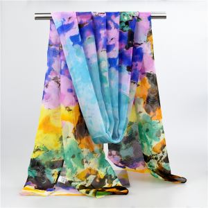 Digital Printed Polyester Chiffon Scarves