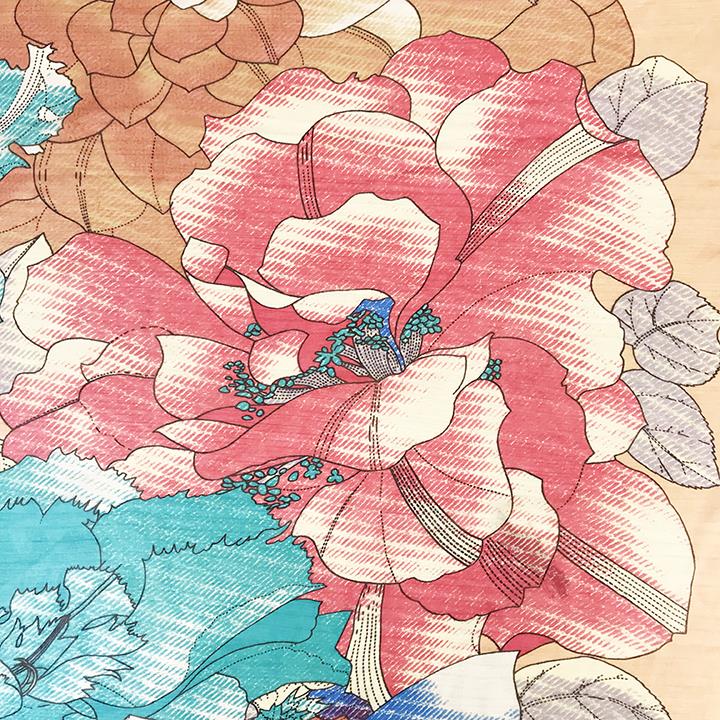 Custom Light Weight Long Silk Chiffon Shawl Accessory Scarves (1)