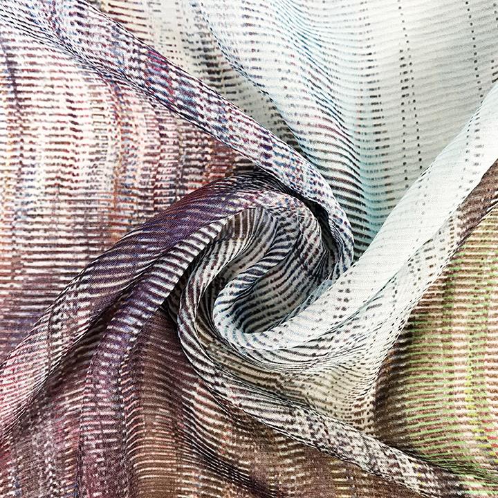 Custom China Scarf Wholesale Digital Printed Polyester Chiffon  (4)