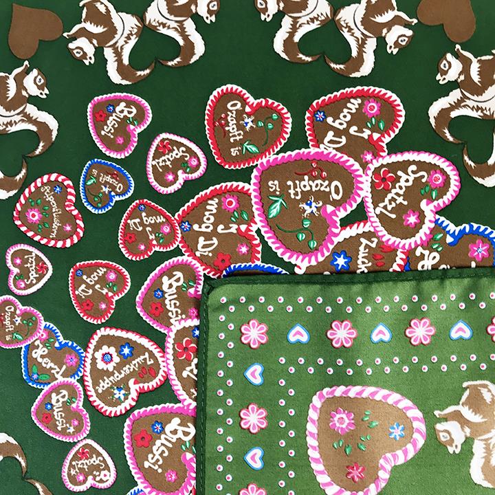 Custom Women Silk Twill  Animals  Pattern Square Scarf Wrap  (3)