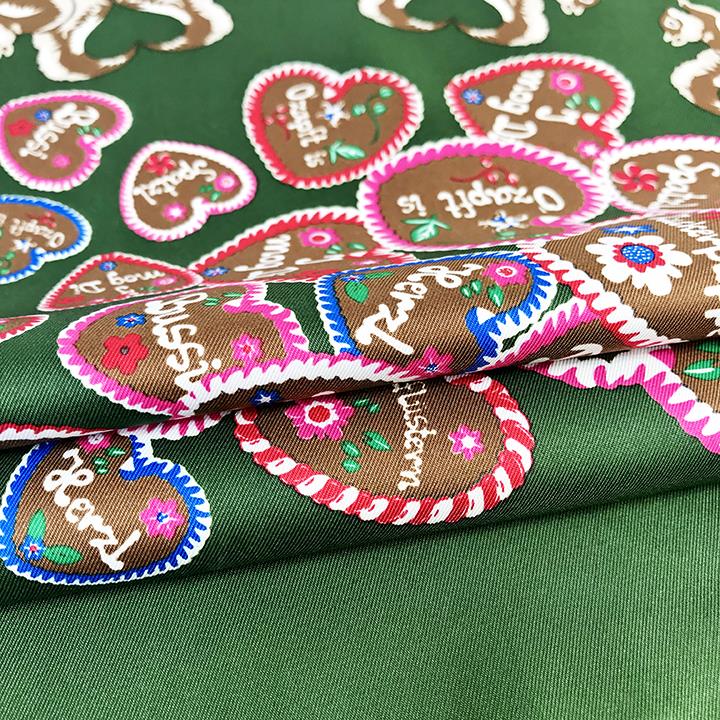 Custom Women Silk Twill  Animals  Pattern Square Scarf Wrap  (5)