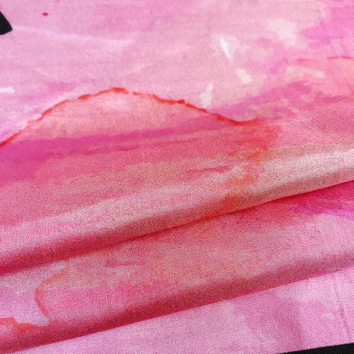100 Percent Silk Chiffon Digital Printed Silk Head Scarf (3)