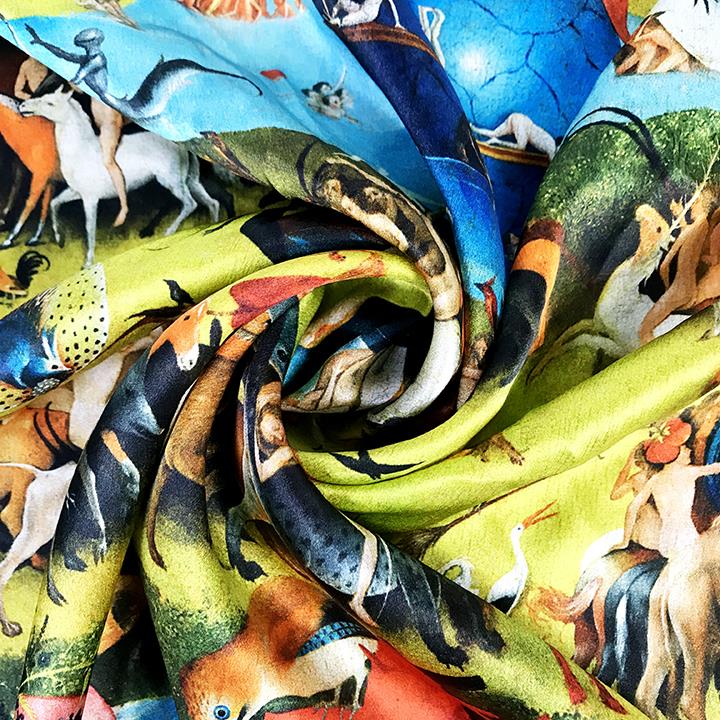 Digital Printing On Silk Satin  Hand Rolled hemming Hijab (5)