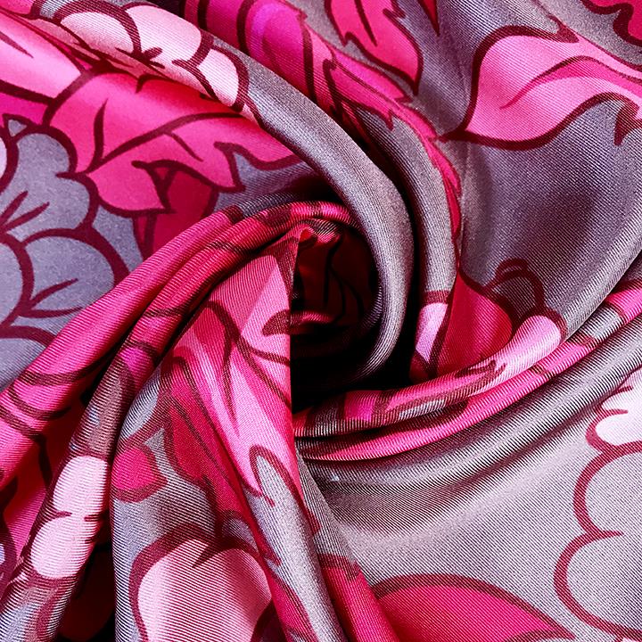 Fashion Women Square 110 110 Printed Custom Design Pure Silk Twill Scarf Large Silk Scarves (6)