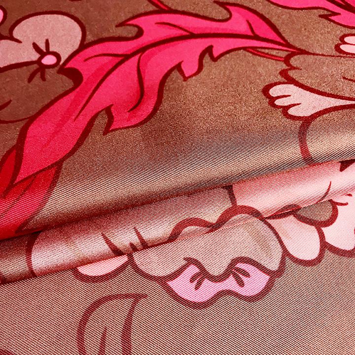 Fashion Women Square 110 110 Printed Custom Design Pure Silk Twill Scarf Large Silk Scarves (2)