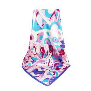 100% Silk Square Satin Scarf