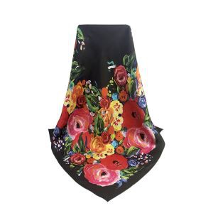 Custom Printed Flower Scarves