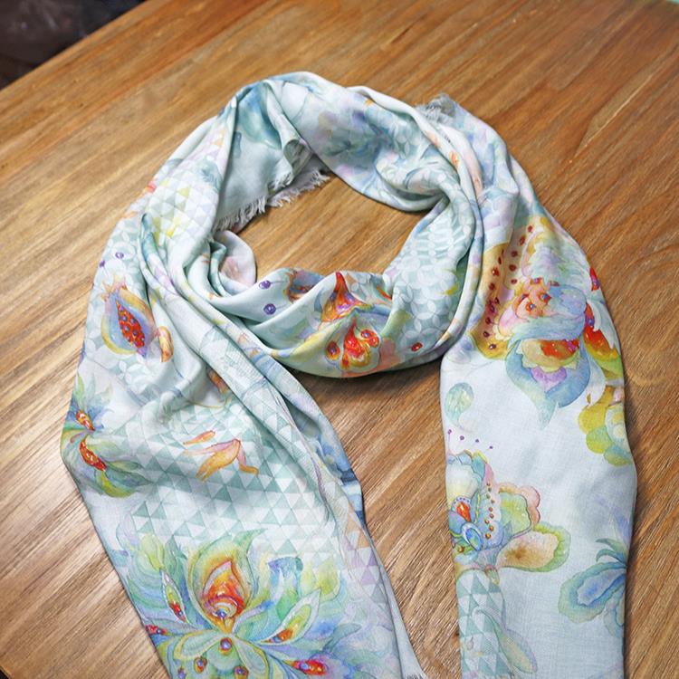 Modal Cashmere Long Scarf (4)