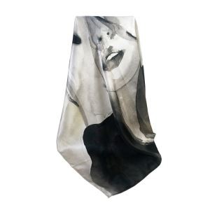 Digital Print Custom Silk Satin Hijab