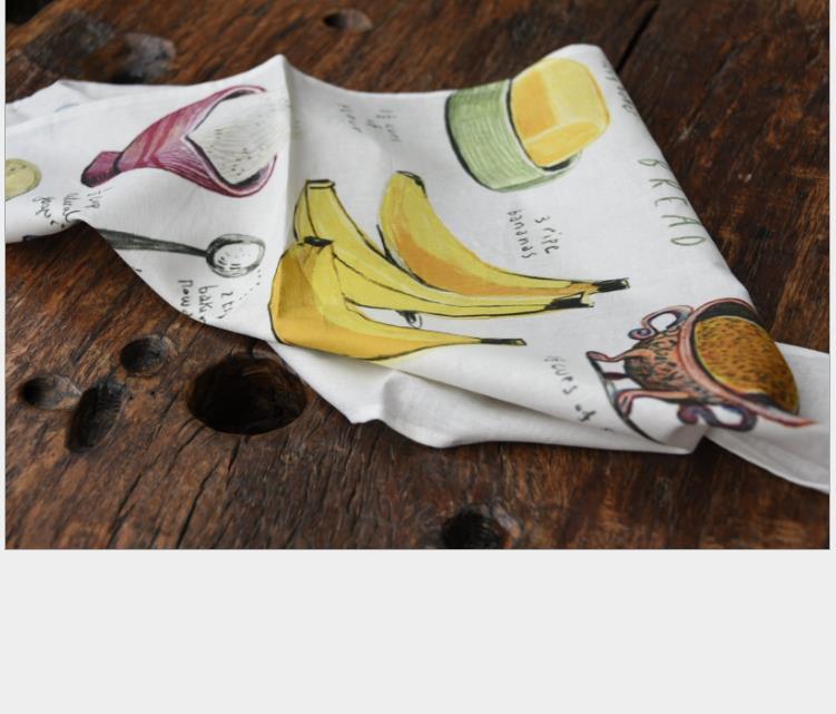Cotton standard size Custom printing Kitchen tea towel (1)