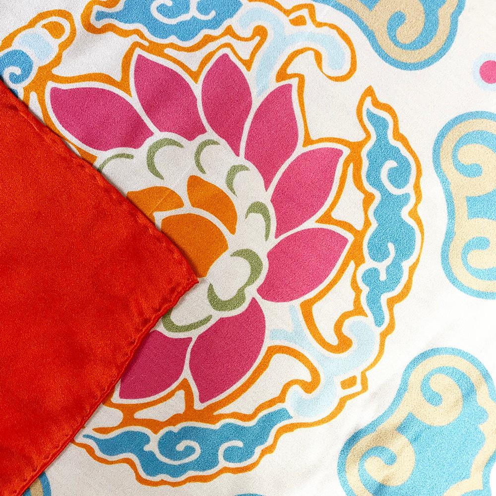 Digital Print 100% Silk Square Scarf (5)