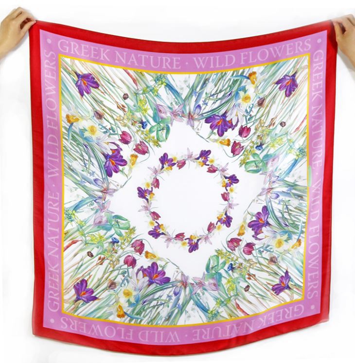 Poly Satin Chiffon Scarf Shawl