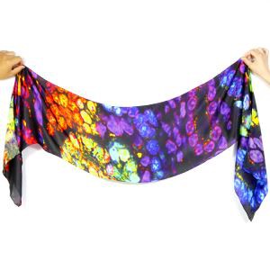 100%Silk Satin Head Scarf For Women With Logo