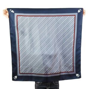 Artist Design Classic Printed Twill Silk Shawl Scarf