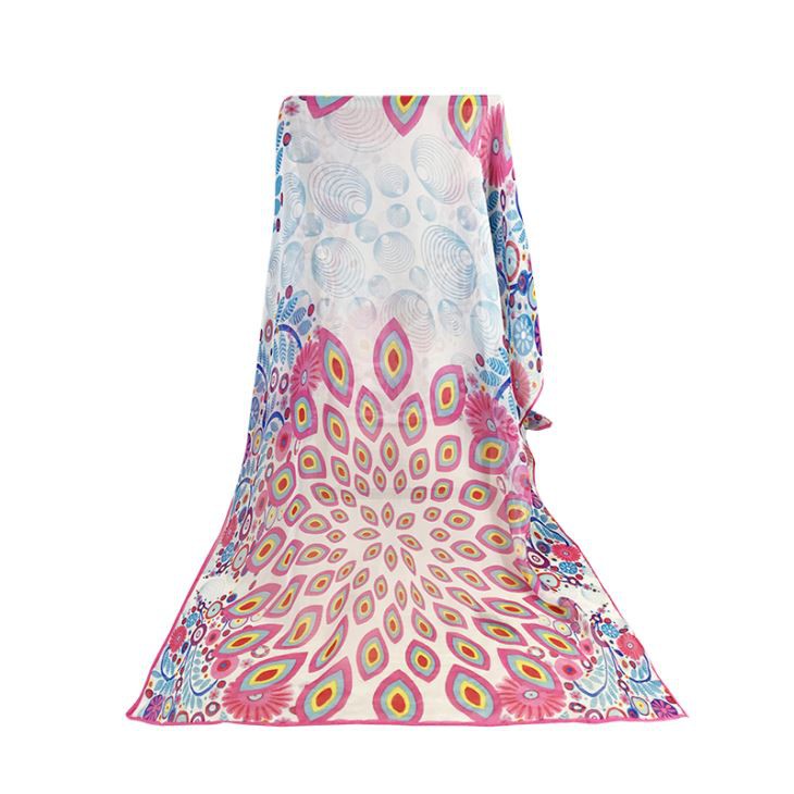 Authorized Satin Silk Square Scarf For Wholesale