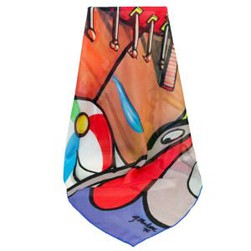 Own Design Silk Satin Square Scarf