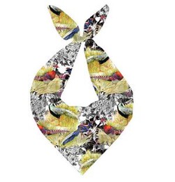 Brunei Client Made Digital Print Silk Twill Scarves Birds Design Scarf