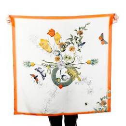 Columbia Silk Scarf Brand Custom Digital Print Silk Satin Scarves