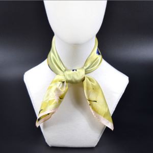 Company Unifom Silk Scarf Screen Printing Silk Satin Scarves