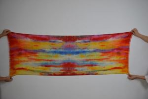 UK Museum Digital Printing Colorful Wool Scarves