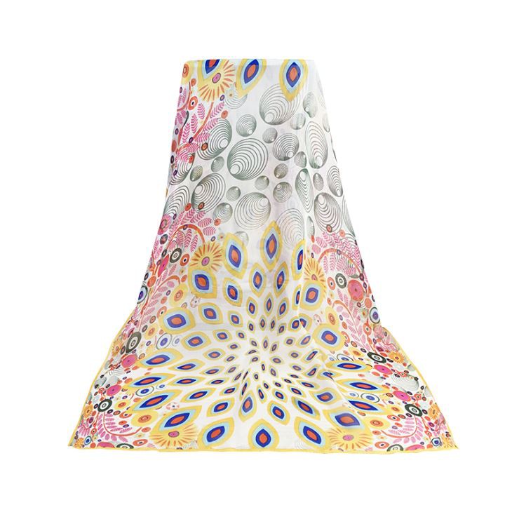 Silk Chiffon Long Scarves