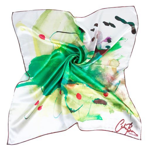Digital Print Artist Silk Satin Hijab