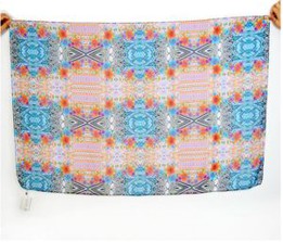 Custom Digital Printed Polyester Chiifon Shawls For BEBE USA Verious Color Design