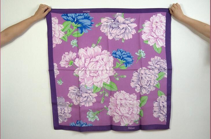 Brunei Client Digital Printed Twill Silk Square Scarves