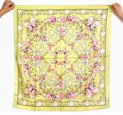 Custom Digital Printing Coloful Silk Twill Scarves For Malaysia Client