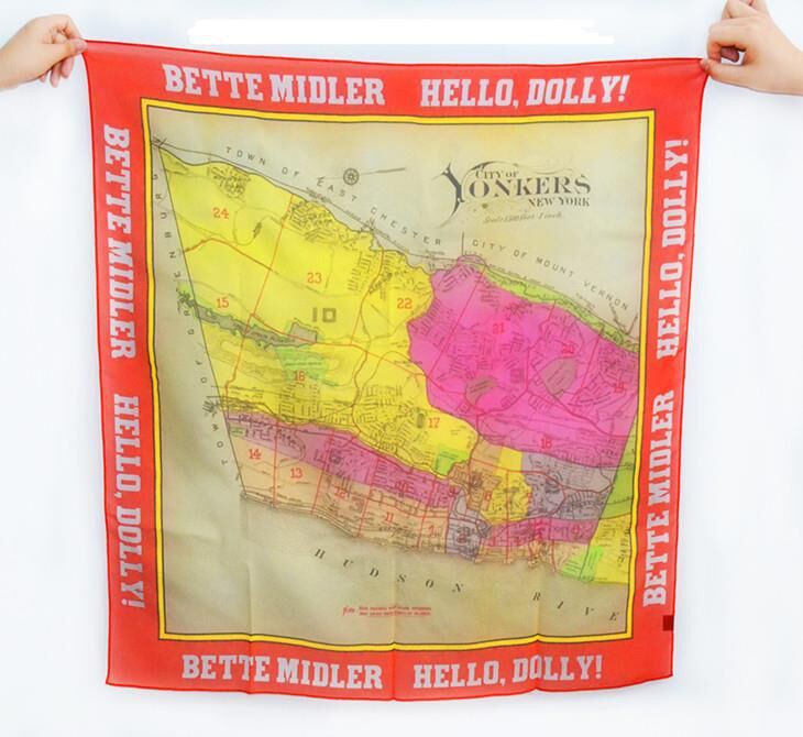 New York Government Customizable Digital Printing Silk Georegette Scarves