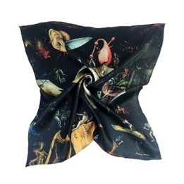 Oil Painting Silk Satin Scarf