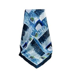 Printed Large Silk Bandana Scarf