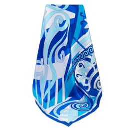 Printed Logo Silk Twill Bandana