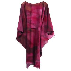 Printed Silk Wool Kimono