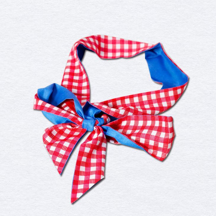 Ribbon Hair Band Choker Silk Scarf