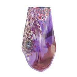 Purple Silk Chiffon Scarf