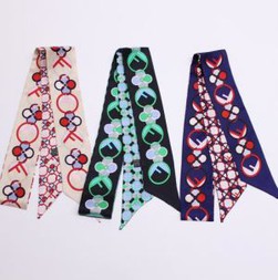 Silk Twilly Thin Hair Tie