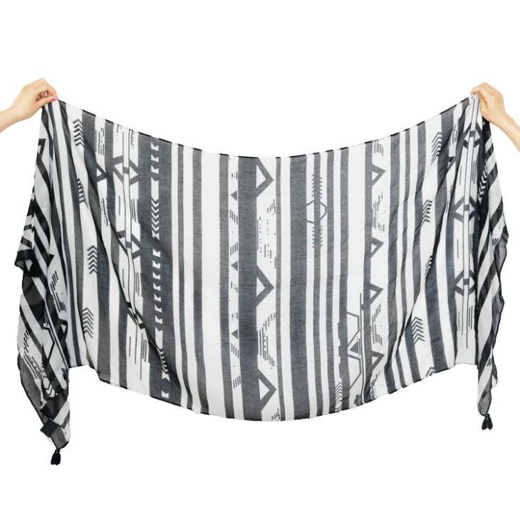 Digital 100% Polyester Voile Scarf