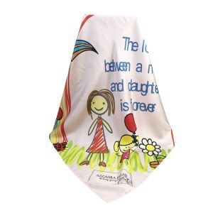 Digital Print On Silk Fabric Scarf For Woman
