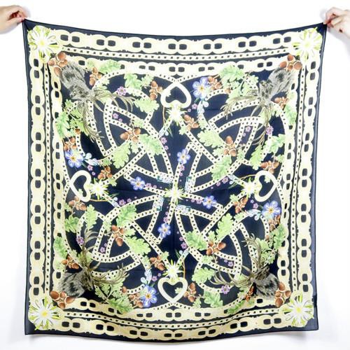 Digital Printing Silk Cotton Blend Scarf