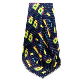 Dot Pattern Silk Square Scarf